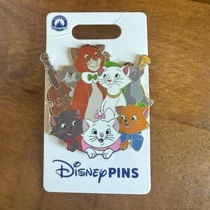 Disney Aristocats Colorful Cat Pin Collection